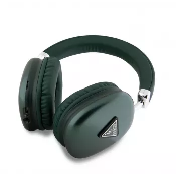 Guess Auscultadores Bluetooth 5.3 over-ear com logótipo 4G Triangle caqui