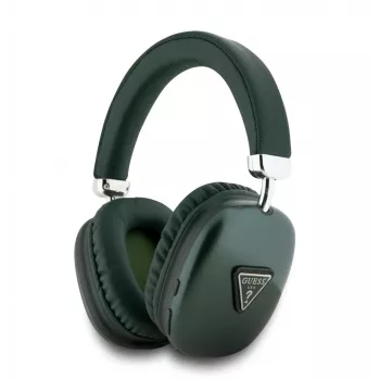 Guess Auscultadores Bluetooth 5.3 over-ear com logótipo 4G Triangle caqui