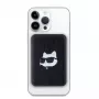 Karl Lagerfeld Power Bank Wireless 5000mAh 15W MagSafe preto Choupette Head Pin KF002167