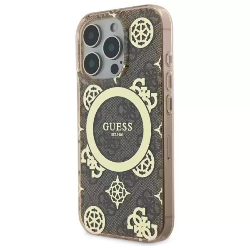 Guess GUHMP16LH4PYEEW Capa rígida para Apple iPhone 16 Pro 6,3