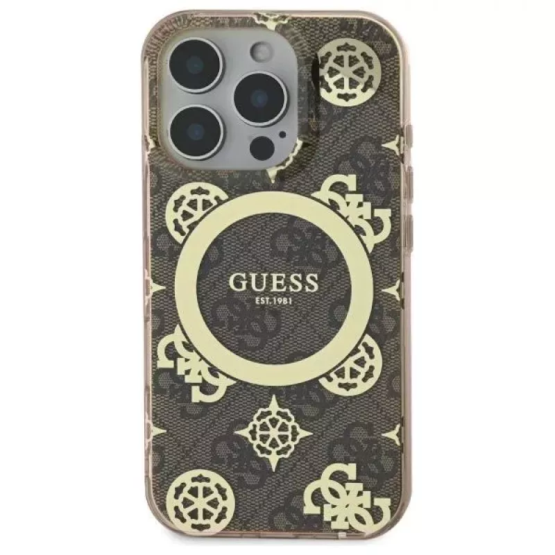Guess GUHMP16LH4PYEEW Capa rígida para Apple iPhone 16 Pro 6,3