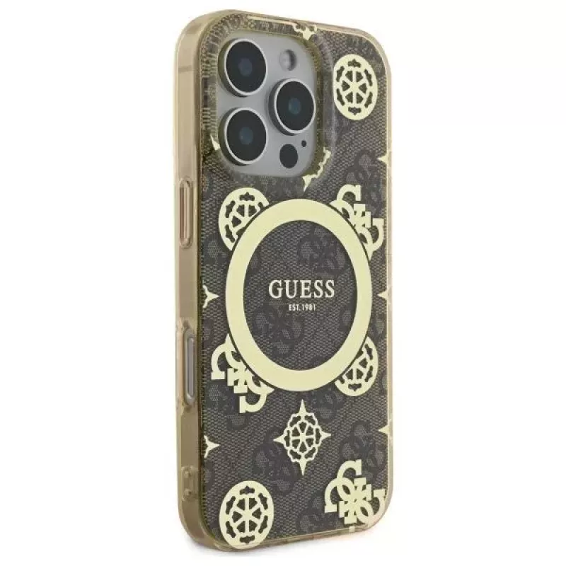 Guess GUHMP16LH4PYEEW Capa rígida para Apple iPhone 16 Pro 6,3