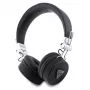 Auscultadores Guess Grained Classic Round Shape sem fios Bluetooth over-ear com ENC (pretos)