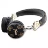 Auscultadores Guess Peony Script de forma redonda sem fios over-ear com Bluetooth 5.3 e ENC (pretos)