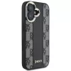 DKNY DKHMP16SPCPVSLK Capa rígida para iPhone 16/16.1 padrão xadrez MagSafe preto