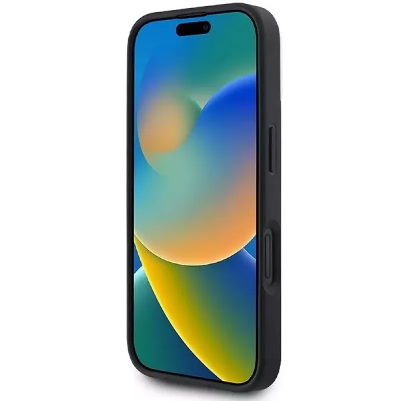 DKNY DKHMP16SPCPVSLK Capa rígida para iPhone 16/16.1 padrão xadrez MagSafe preto