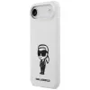 Capa KARL LAGERFELD Silicone Case Karl Sketch & Logo MagSafe para iPhone Air, branco