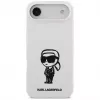 Capa KARL LAGERFELD Silicone Case Karl Sketch & Logo MagSafe para iPhone Air, branco
