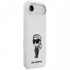 Capa KARL LAGERFELD Silicone Case Karl Sketch & Logo MagSafe para iPhone Air, branco