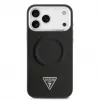 Capa MagSafe Guess Triangle Logo para iPhone 17 Pro Max (preta)