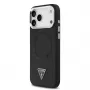 Capa MagSafe Guess Triangle Logo para iPhone 17 Pro Max (preta)