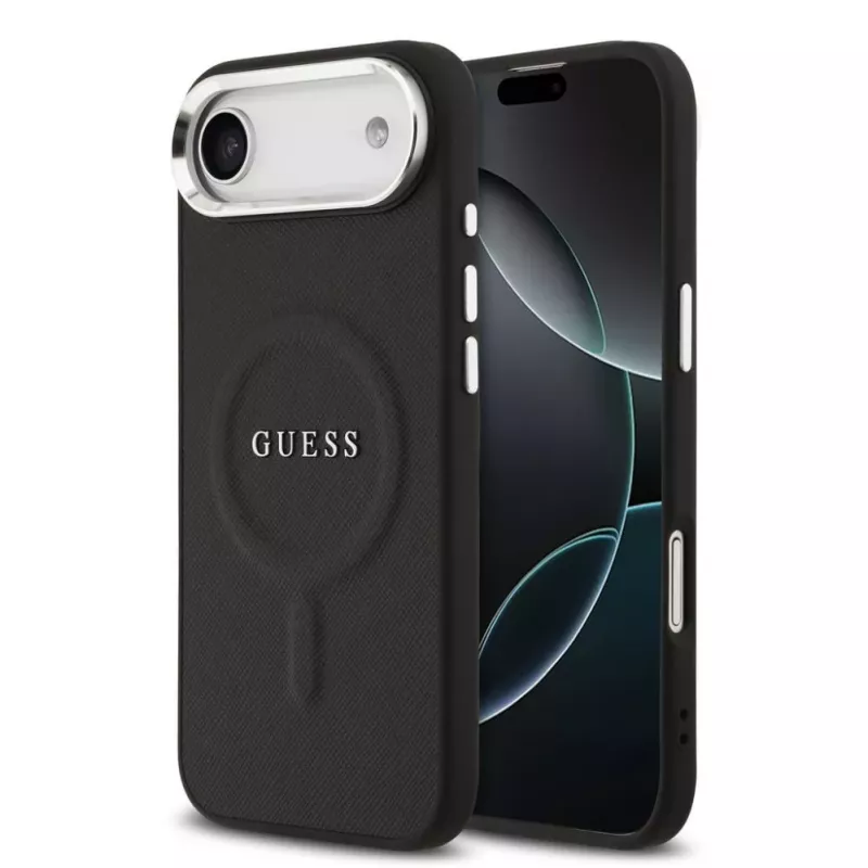 Capa MagSafe Guess Classic Logo para iPhone Air - preta