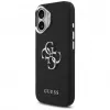 Capa Guess Grained Big 4G Classic Logo para iPhone 17, Preto