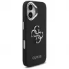 Capa Guess Grained Big 4G Classic Logo para iPhone 17, Preto