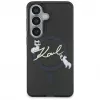 Capa Karl Lagerfeld IML KC Script MagSafe para Samsung Galaxy S26, preto