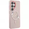 Capa MagSafe KARL LAGERFELD IML KC Script para Samsung Galaxy S26 Ultra, rosa
