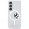 Capa MagSafe KARL LAGERFELD IML Peekaboo Choupette para Samsung Galaxy S26, transparente