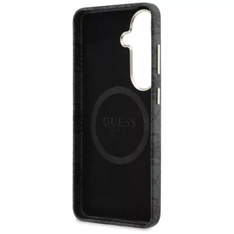 Capa MagSafe Guess 4G Script para Samsung Galaxy S26 preta