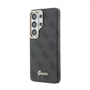 Capa MagSafe Guess 4G Script para Samsung Galaxy S26 Ultra (preta)