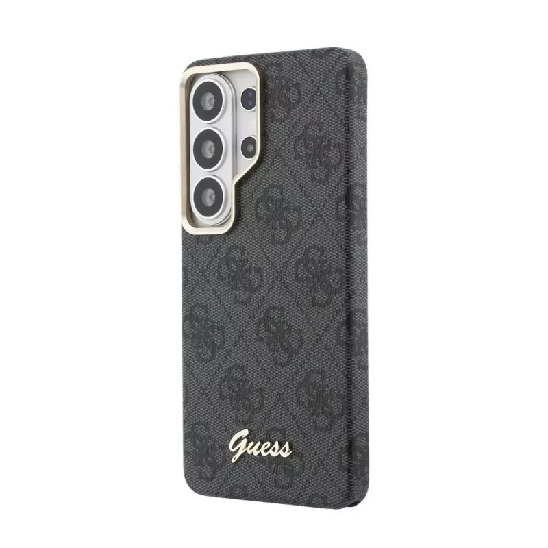 Capa MagSafe Guess 4G Script para Samsung Galaxy S26 Ultra (preta)