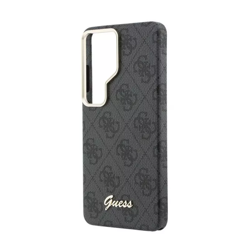 Capa MagSafe Guess 4G Script para Samsung Galaxy S26 Ultra (preta)