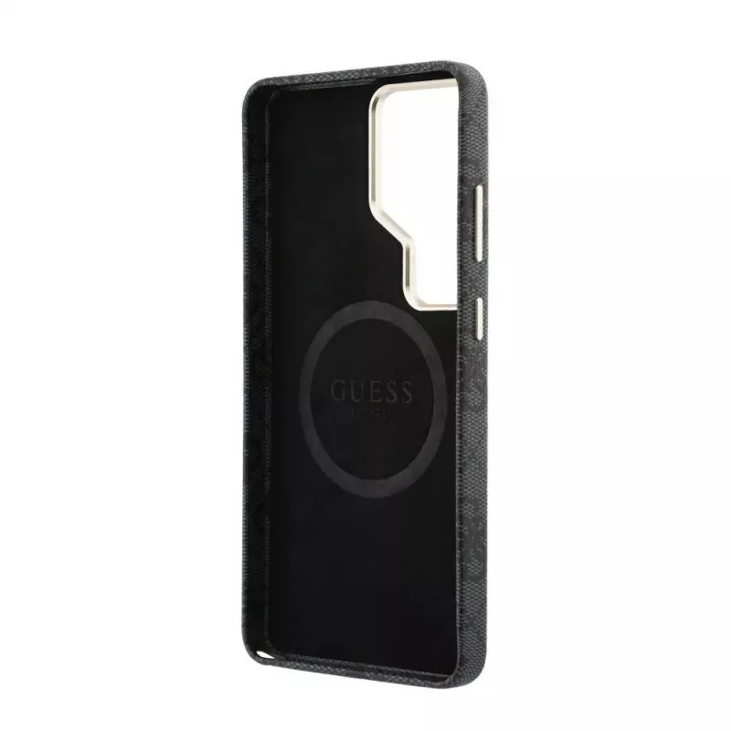 Capa MagSafe Guess 4G Script para Samsung Galaxy S26 Ultra (preta)