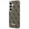 Capa MagSafe Guess 4G Script para Samsung Galaxy S26 (castanha)