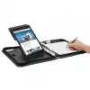 WEDO Organizador ELEGANCE - estojo com fecho para tablet - pele sintética, nylon texturizado - preto - 10,5