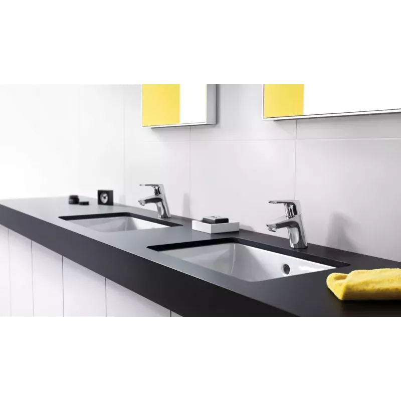Hansgrohe Focus E2 Misturadora de lavatório 3173 Cromado Monocomando de encastrar com conjunto de escoamento