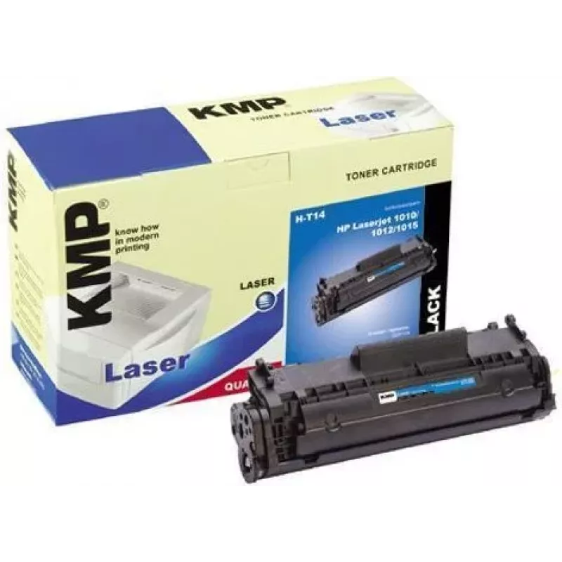 Cartucho de toner compatível KMP LaserPrint preto (Alternativa ao HP Q2612A) para HP LaserJet 1010, 1012, 1015, 1018, 1020, 1022, 3015, 3020, 3030, 3050, 3052, 3055