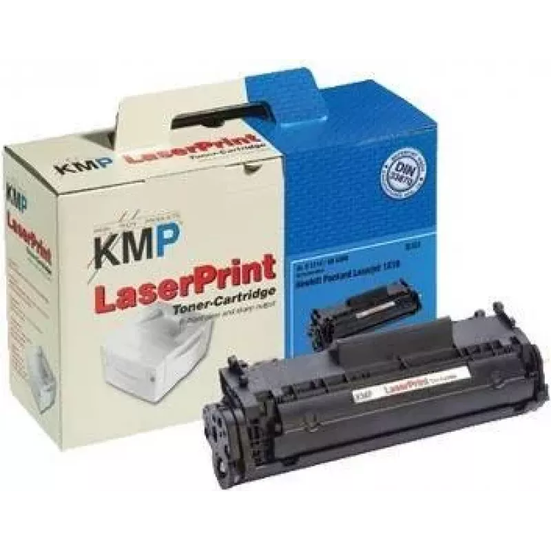 Cartucho de toner compatível KMP LaserPrint preto (Alternativa ao HP Q2612A) para HP LaserJet 1010, 1012, 1015, 1018, 1020, 1022, 3015, 3020, 3030, 3050, 3052, 3055