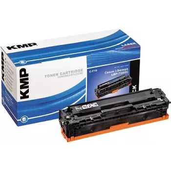 Cartucho de toner compatível KMP C-T19 (substitui Canon 718) - preto - 3400 páginas - para Canon Color Imageclass LBP-7660, MF-8380, I-Sensys LBP-7200C, 7200CDN, 7200CN, MF-8330CDN, 8350CDN
