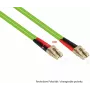 Cabo de patch de fibra ótica Alcasa LW-810LS5 10 m OM5 LSZH LC-SC verde