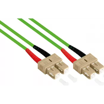 Cabo de patch de fibra ótica GoodConnections LW-810SC5 10 m OM5 SC/SC verde