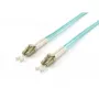 Cabo de ligação de fibra ótica LC/LC duplex OM3 multimodo 20m turquesa LSOH