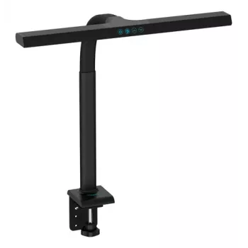 DIGITUS Candeeiro LED de secretária, 50 cm, 1025 lm, 7 W, preto