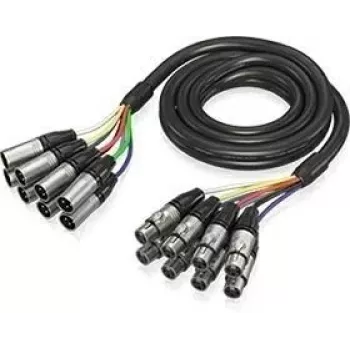 Cabo multicore audio snake Behringer GMX-300CM de 8 canais 3m (10ft) XLR fêmea para XLR macho