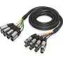 Cabo multicore audio snake Behringer GMX-300CM de 8 canais 3m (10ft) XLR fêmea para XLR macho