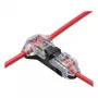 Synergy 21 Conector em T Easy Connect para Fita LED FLEX para 1 Linha, Vermelho
