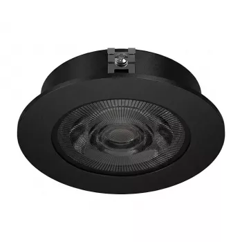 SYNERGY21 Foco LED de encastrar no teto Helios preto redondo branco neutro