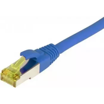 Cabo patch RJ45 SYNERGY21, CAT6A 500MHz, 15m, azul, S/FTP, TPE/LSZH (Ultraflex), AWG26, com cabo bruto Cat.7
