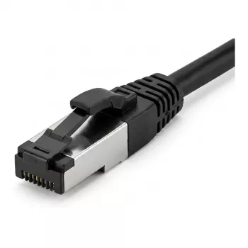 Synergy21 Cabo de Patch RJ45, CAT8.1 2000MHz, 3m, Preto, S-STP (S/FTP), TPE/LSZH (SuperFlex), AWG26