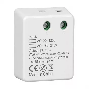 SYNERGY21 Comando LED Smart Panel B8 com fonte de alimentação para MiLight/MiBoxer (PER1)