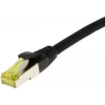 Cabo de rede SYNERGY21 RJ45, CAT6A 500MHz, 15m, preto, S/FTP, TPE/LSZH (Ultraflex), AWG26, com cabo bruto Cat.7