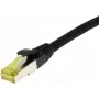 Cabo de rede SYNERGY21 RJ45, CAT6A 500MHz, 15m, preto, S/FTP, TPE/LSZH (Ultraflex), AWG26, com cabo bruto Cat.7