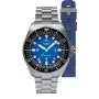 Ruhla 1929 NVA Kommando 4960M-3 SET relógio automático 40 mm mostrador preto pulseira de couro e NATO