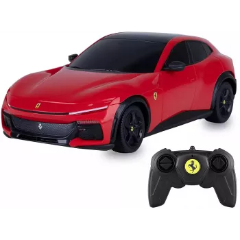 JAMARA Ferrari Purosangue 1:24 carro RC vermelho 2,4 GHz elétrico até 9 km/h