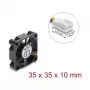 Ventoinha axial Delock 5 V DC, 35 x 35 x 10 mm preta