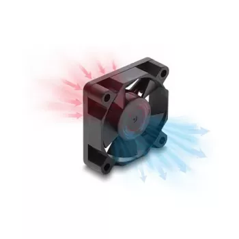 Ventoinha axial Delock 12 V DC, 35 x 35 x 10 mm preta