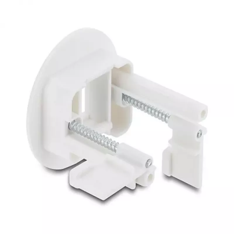 Suporte de módulo Keystone Delock para montagem na parede / mesa branco